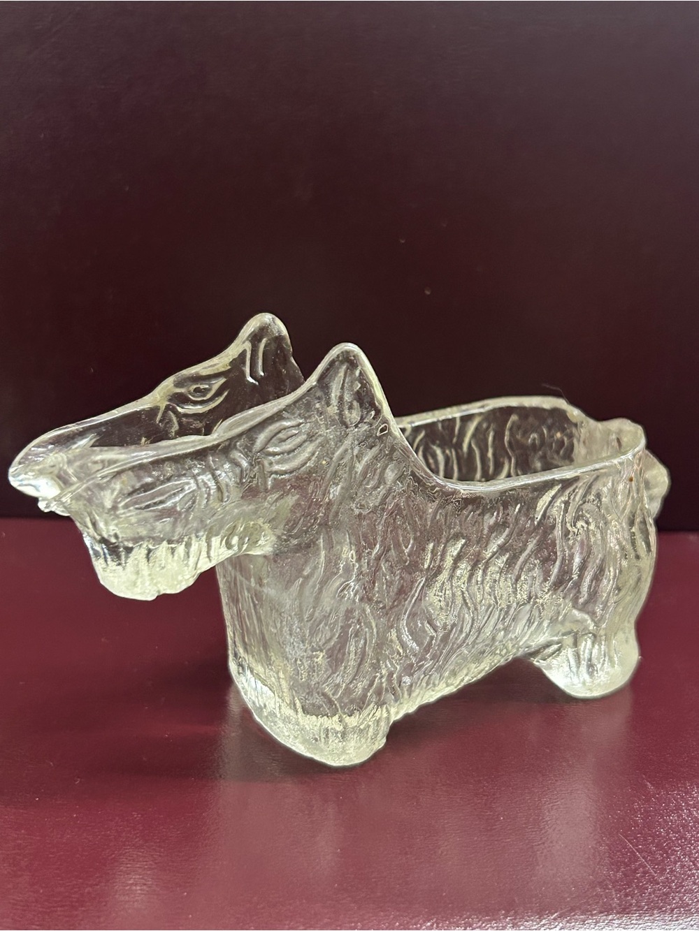 L.E. Smith Pressed Glass Scottie Dog Creamer